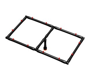 Conector Retangular c/ Aspersores p/ Aero Clonadora - 32 Clones