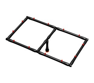 Conector Retangular c/ Aspersores p/ Aero Clonadora - 64 Clones