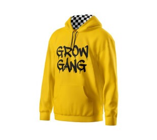 Blusão com Capuz - Grow Gang - Amarelo