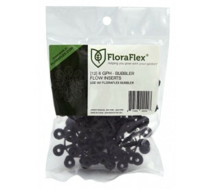 Bubbler Flow Inserts - 6GPH (Preto) - Unidade - FloraFlex
