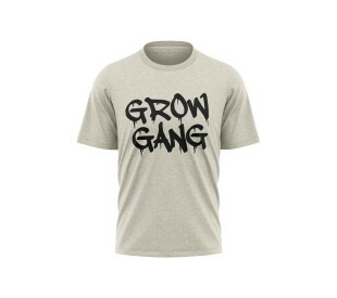 Camiseta Grow Gang - Mescla Branca
