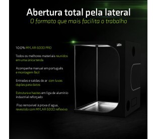 Tenda de Cultivo - 150x150x200 cm - Black Series – Sun Garden