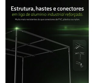 Kit Cultivo Indoor com HN - 120x120cm - Completo