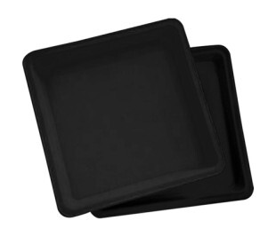 Prato Quadrado para Vaso Anti Stress - 24 x 2 cm