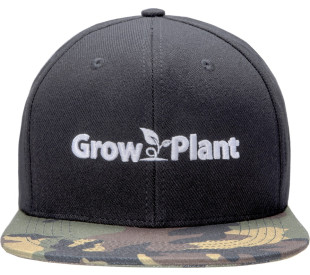 Boné Grow Plant - Preto - Aba Camuflada