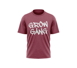 Camiseta Grow Gang - Mescla Bordô