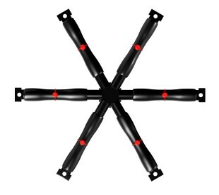 Conector Hexagonal com Micro Aspersores