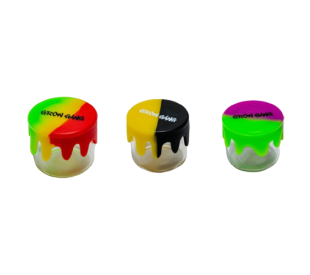 Slick de Vidro com Tampa de Silicone - Tie Dye - 5ml - Grow Gang