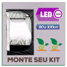 Kit Cabine de Cultivo com LED - 80 a 100cm