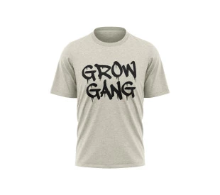 Camiseta Grow Gang - Mescla Branca