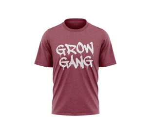Camiseta Grow Gang - Mescla Bordô