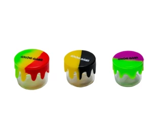 Slick de Vidro com Tampa de Silicone - Tie Dye - 5ml - Grow Gang